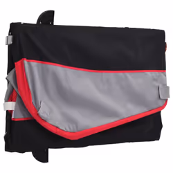 vidaXL Bike Trailer Bicycle Cargo Trailer Bike Cart Black and Red 45 kg Iron - red, 123 x 52 x 53 cm - Additional view 8