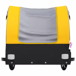 vidaXL Bike Cargo Trailer Bike Cart Bicycle Cargo Trailer Bike Wagon Iron - yellow, 123 x 52 x 53 cm - Additional view 5
