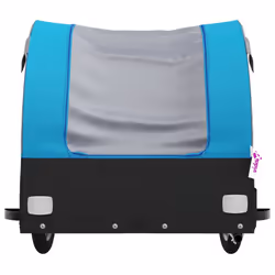 vidaXL Bike Trailer Bicycle Cargo Trailer Bike Cart Black and Red 45 kg Iron - blue, 123 x 52 x 53 cm - Additional view 5