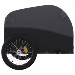 vidaXL Bike Cargo Trailer Bike Cart Bicycle Cargo Trailer Bike Wagon Iron - black, 123 x 52 x 53 cm - Additional view 6
