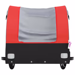 vidaXL Bike Cargo Trailer Bike Cart Bicycle Cargo Trailer Bike Wagon Iron - red, 126 x 63 x 63 cm - Additional view 5