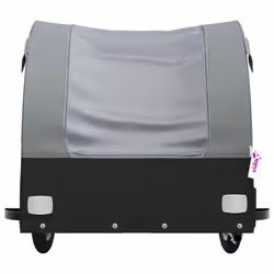 vidaXL Bike Cargo Trailer Bike Cart Bicycle Cargo Trailer Bike Wagon Iron - grey, 126 x 63 x 63 cm - Additional view 5