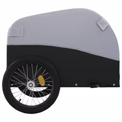 vidaXL Bike Cargo Trailer Bike Cart Bicycle Cargo Trailer Bike Wagon Iron - grey, 126 x 63 x 63 cm - Additional view 6