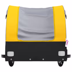 vidaXL Bike Cargo Trailer Bike Cart Bicycle Cargo Trailer Bike Wagon Iron - yellow, 126 x 63 x 63 cm - Additional view 5