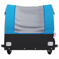 vidaXL Bike Cargo Trailer Bike Cart Bicycle Cargo Trailer Bike Wagon Iron - blue, 126 x 63 x 63 cm - Additional view 5
