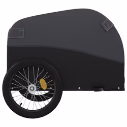 vidaXL Bike Cargo Trailer Bike Cart Bicycle Cargo Trailer Bike Wagon Iron - black, 126 x 63 x 63 cm - Additional view 6