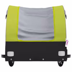 vidaXL Bike Cargo Trailer Bike Cart Bicycle Cargo Trailer Bike Wagon Iron - green, 126 x 63 x 63 cm - Additional view 5