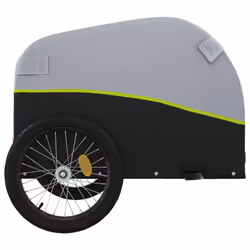vidaXL Bike Cargo Trailer Bike Cart Bicycle Cargo Trailer Bike Wagon Iron - green, 126 x 63 x 63 cm - Additional view 6