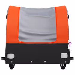 vidaXL Bike Cargo Trailer Bike Cart Bicycle Cargo Trailer Bike Wagon Iron - orange, 133 x 68 x 68 cm - Additional view 5