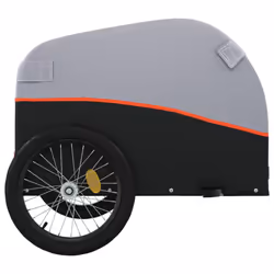 vidaXL Bike Cargo Trailer Bike Cart Bicycle Cargo Trailer Bike Wagon Iron - orange, 133 x 68 x 68 cm - Additional view 6