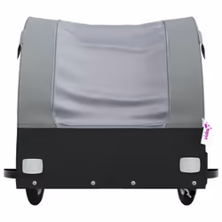 vidaXL Bike Cargo Trailer Bike Cart Bicycle Cargo Trailer Bike Wagon Iron - grey, 133 x 68 x 68 cm - Additional view 5