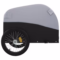 vidaXL Bike Cargo Trailer Bike Cart Bicycle Cargo Trailer Bike Wagon Iron - grey, 133 x 68 x 68 cm - Additional view 6