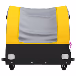 vidaXL Bike Cargo Trailer Bike Cart Bicycle Cargo Trailer Bike Wagon Iron - yellow, 133 x 68 x 68 cm - Additional view 5