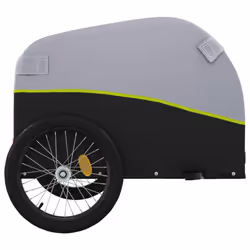 vidaXL Bike Cargo Trailer Bike Cart Bicycle Cargo Trailer Bike Wagon Iron - green, 133 x 68 x 68 cm - Additional view 6