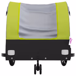 vidaXL Bike Trailer Bicycle Cargo Trailer Bike Cart Black and Green 30 kg Iron - green - Additional view 5