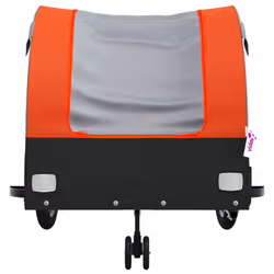 vidaXL Bike Cargo Trailer Bike Cart Bicycle Cargo Trailer Bike Wagon Iron - orange, 63 x 126 x 63 cm - Additional view 5