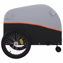 vidaXL Bike Cargo Trailer Bike Cart Bicycle Cargo Trailer Bike Wagon Iron - orange, 63 x 126 x 63 cm - Additional view 6