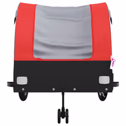 vidaXL Bike Cargo Trailer Bike Cart Bicycle Cargo Trailer Bike Wagon Iron - red, 68 x 133 x 68 cm - Additional view 5