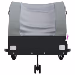 vidaXL Bike Cargo Trailer Bike Cart Bicycle Cargo Trailer Bike Wagon Iron - grey, 68 x 133 x 68 cm - Additional view 5