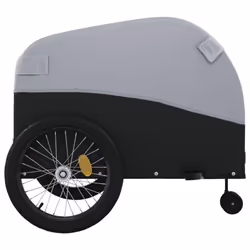 vidaXL Bike Cargo Trailer Bike Cart Bicycle Cargo Trailer Bike Wagon Iron - grey, 68 x 133 x 68 cm - Additional view 6