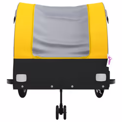 vidaXL Bike Trailer Bicycle Cargo Trailer Bike Cart Buggy Black 45 kg Iron - yellow - Additional view 5