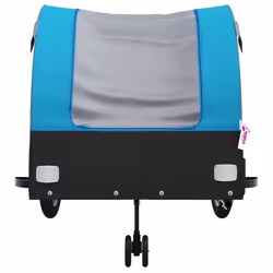 vidaXL Bike Trailer Bicycle Cargo Trailer Bike Cart Black and Red 45 kg Iron - blue, 68 x 133 x 68 cm - Additional view 5
