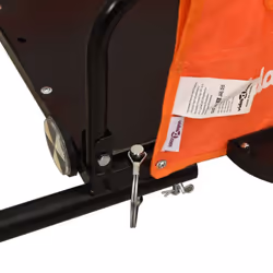 vidaXL Cargo Bike Trailer Bike Wagon Trolley Cart Red Oxford Fabric and Iron - orange, 122 x 53 x 33 cm - Additional view 8