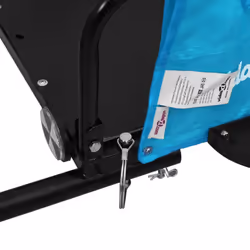vidaXL Cargo Bike Trailer Bike Wagon Trolley Cart Red Oxford Fabric and Iron - blue, 122 x 53 x 33 cm - Additional view 8