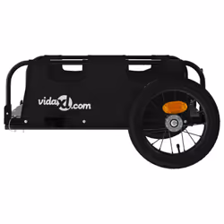 vidaXL Cargo Bike Trailer Bike Wagon Trolley Cart Red Oxford Fabric and Iron - black - Additional view 5