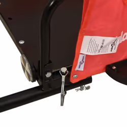 vidaXL Cargo Bike Trailer Bike Wagon Trolley Cart Red Oxford Fabric and Iron - red, 126 x 63 x 36 cm - Additional view 8