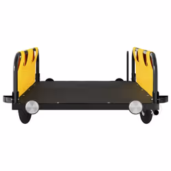 vidaXL Cargo Bike Trailer Bike Wagon Trolley Cart Red Oxford Fabric and Iron - yellow, 126 x 63 x 36 cm - Additional view 4