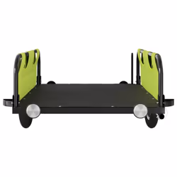 vidaXL Cargo Bike Trailer Bike Wagon Trolley Cart Red Oxford Fabric and Iron - green, 126 x 63 x 36 cm - Additional view 4