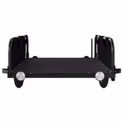 vidaXL Cargo Bike Trailer Bike Wagon Trolley Cart Red Oxford Fabric and Iron - black, 135 x 68 x 38.5 cm - Additional view 4