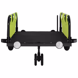 vidaXL Cargo Bike Trailer Bike Wagon Trolley Cart Red Oxford Fabric and Iron - green, 123 x 52.5 x 33 cm - Additional view 4