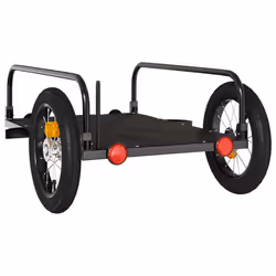 vidaXL Bike Trailer Cargo Bike Wagon Bicycle Cart Luggage Trailer Black Iron - Additional view 6
