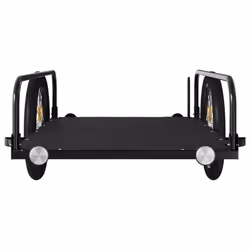 vidaXL Bike Cargo Trailer Bicycle Wagon Bike Cart Bicycle Trailer Black Iron - 135 x 70 x 37 cm - Additional view 4