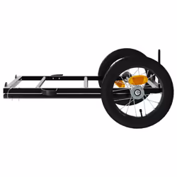 vidaXL Bike Cargo Trailer Bicycle Trailer Utility Cargo Trailer Black Iron - 122 x 53 x 28 cm - Additional view 5