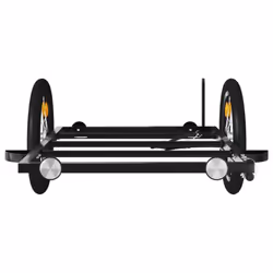 vidaXL Bike Cargo Trailer Bicycle Trailer Utility Cargo Trailer Black Iron - 126 x 63 x 34 cm - Additional view 4