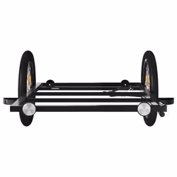 vidaXL Bike Cargo Trailer Bicycle Trailer Utility Cargo Trailer Black Iron - 135 x 68 x 37 cm - Additional view 4