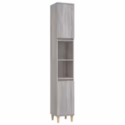 vidaXL Bathroom Furniture Set Washroom Vanity Unit 3 Piece Engineered Wood - grey sonoma - Additional view 5