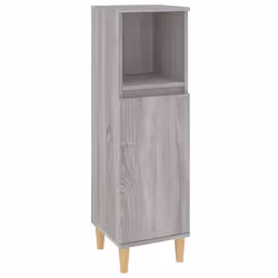vidaXL Bathroom Furniture Set Washroom Vanity Unit 3 Piece Engineered Wood - grey sonoma - Additional view 6