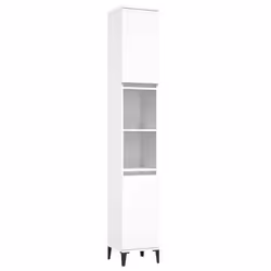 vidaXL Bathroom Furniture Set Washroom Vanity Unit 3 Piece Engineered Wood - white - Additional view 5