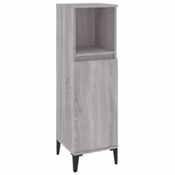 vidaXL Bathroom Furniture Set Washroom Vanity Unit 3 Piece Engineered Wood - grey sonoma - Additional view 6