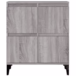 vidaXL Sideboards Storage Side Cabinet Cupboard Highboard Engineered Wood - grey sonoma, 3 pcs - Additional view 7