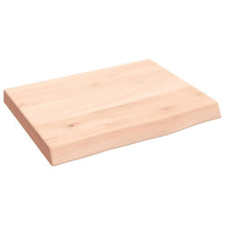 vidaXL Bathroom Countertop Vanity Top Wash Basin Worktop Treated Solid Wood - brown, 40 x 30 x 4 cm