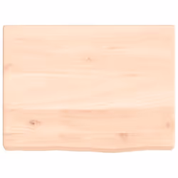 vidaXL Bathroom Countertop Vanity Top Wash Basin Worktop Treated Solid Wood - brown, 40 x 30 x 4 cm