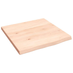 vidaXL Bathroom Countertop Vanity Top Wash Basin Worktop Treated Solid Wood - brown, 40 x 40 x 2 cm