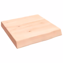 vidaXL Bathroom Countertop Vanity Top Wash Basin Worktop Treated Solid Wood - brown, 40 x 40 x 6 cm
