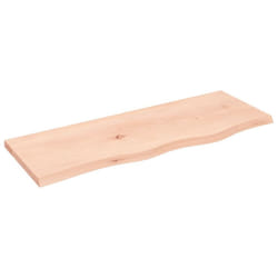 vidaXL Bathroom Countertop Vanity Top Wash Basin Worktop Treated Solid Wood - brown, 80 x 30 x 2 cm