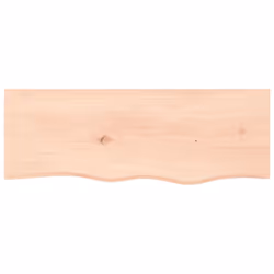 vidaXL Bathroom Countertop Vanity Top Wash Basin Worktop Treated Solid Wood - brown, 80 x 30 x 2 cm
